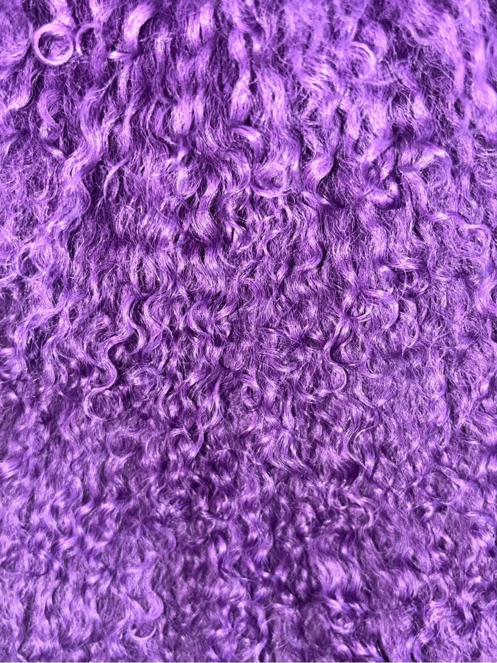💜 BEAUTUFUL Purple Mongolian Fur Purse - 40 x 30 - includes chain!